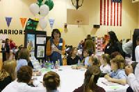 Jayne Klett of the Dental Resource Center (A program of the Dental Center of NWO) teached them about sugar content of pop!